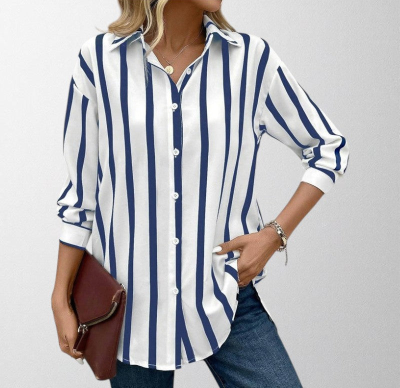 Renee | Modern Striped Shirt