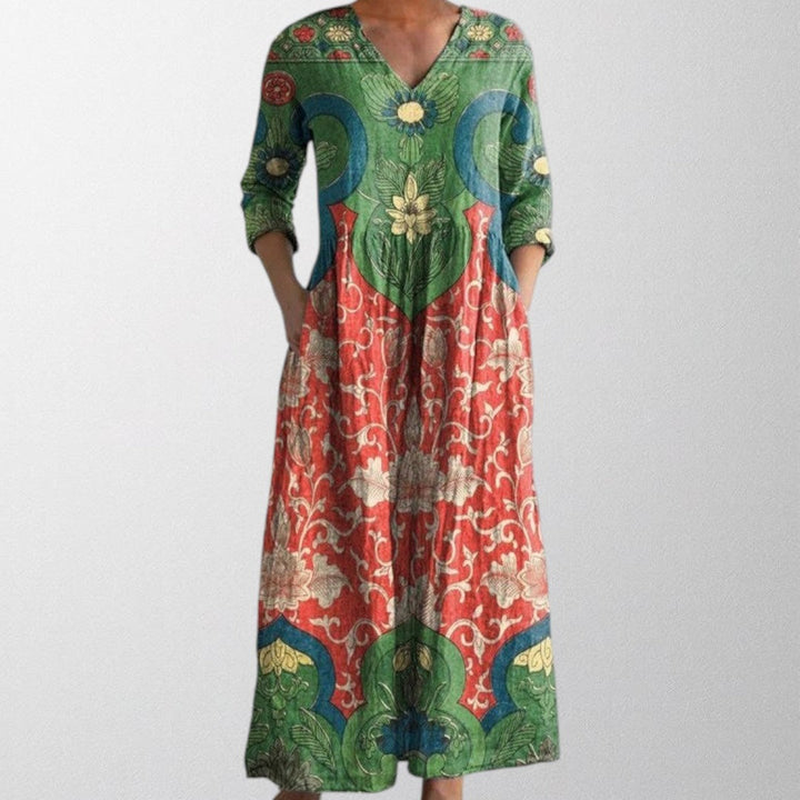 Isabella | Vintage Floral Maxi Dress