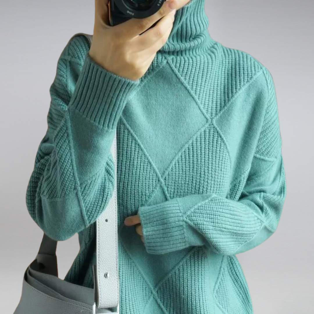 Delfina | Modern High Neck Jumper