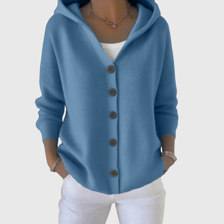 Isla | Elegant Hooded Cardigan
