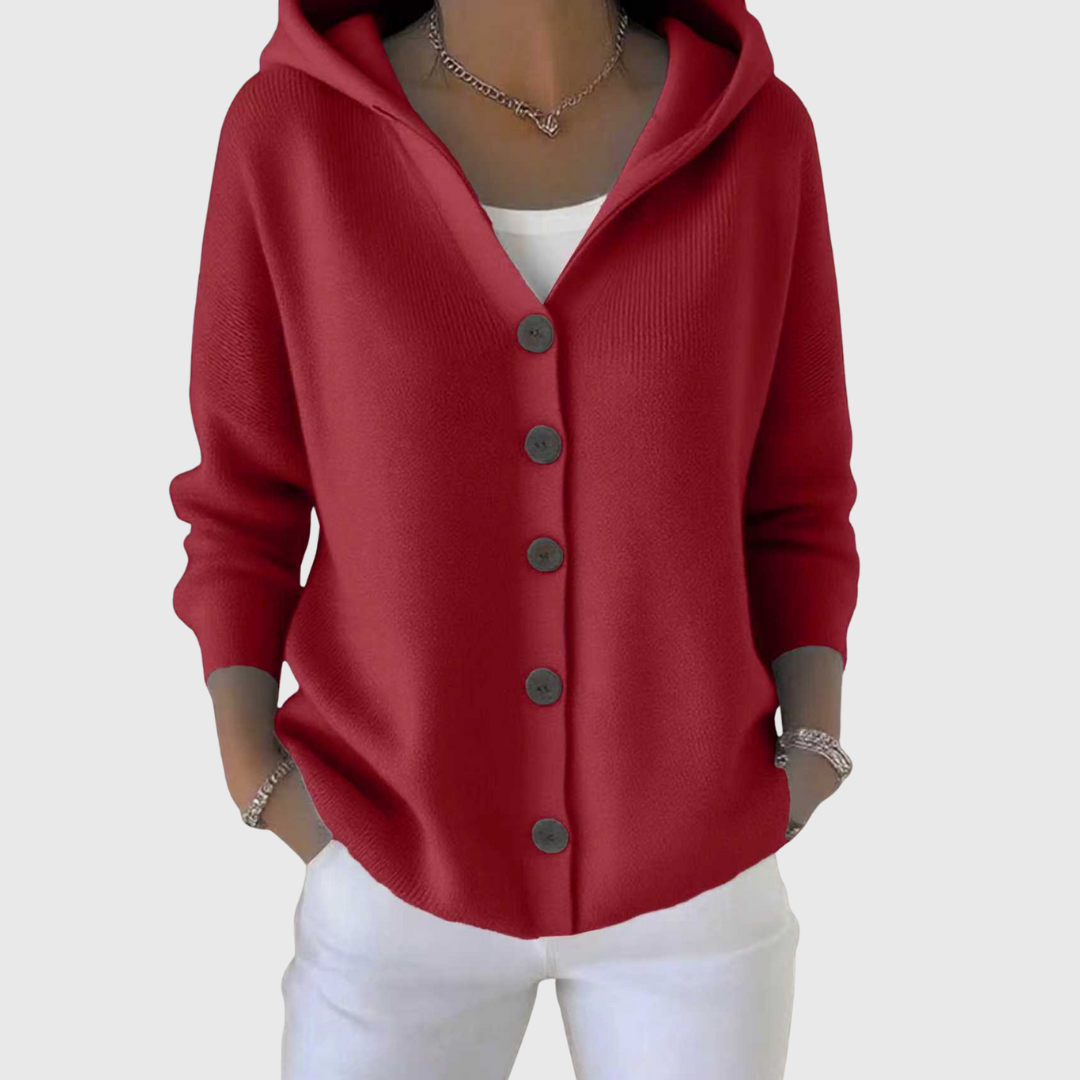 Isla | Elegant Hooded Cardigan