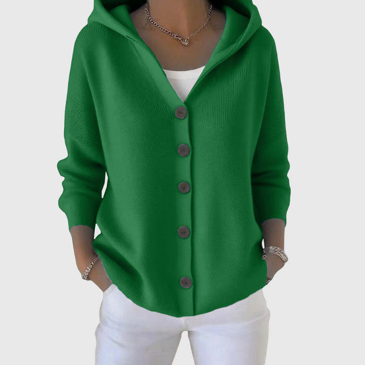 Isla | Elegant Hooded Cardigan