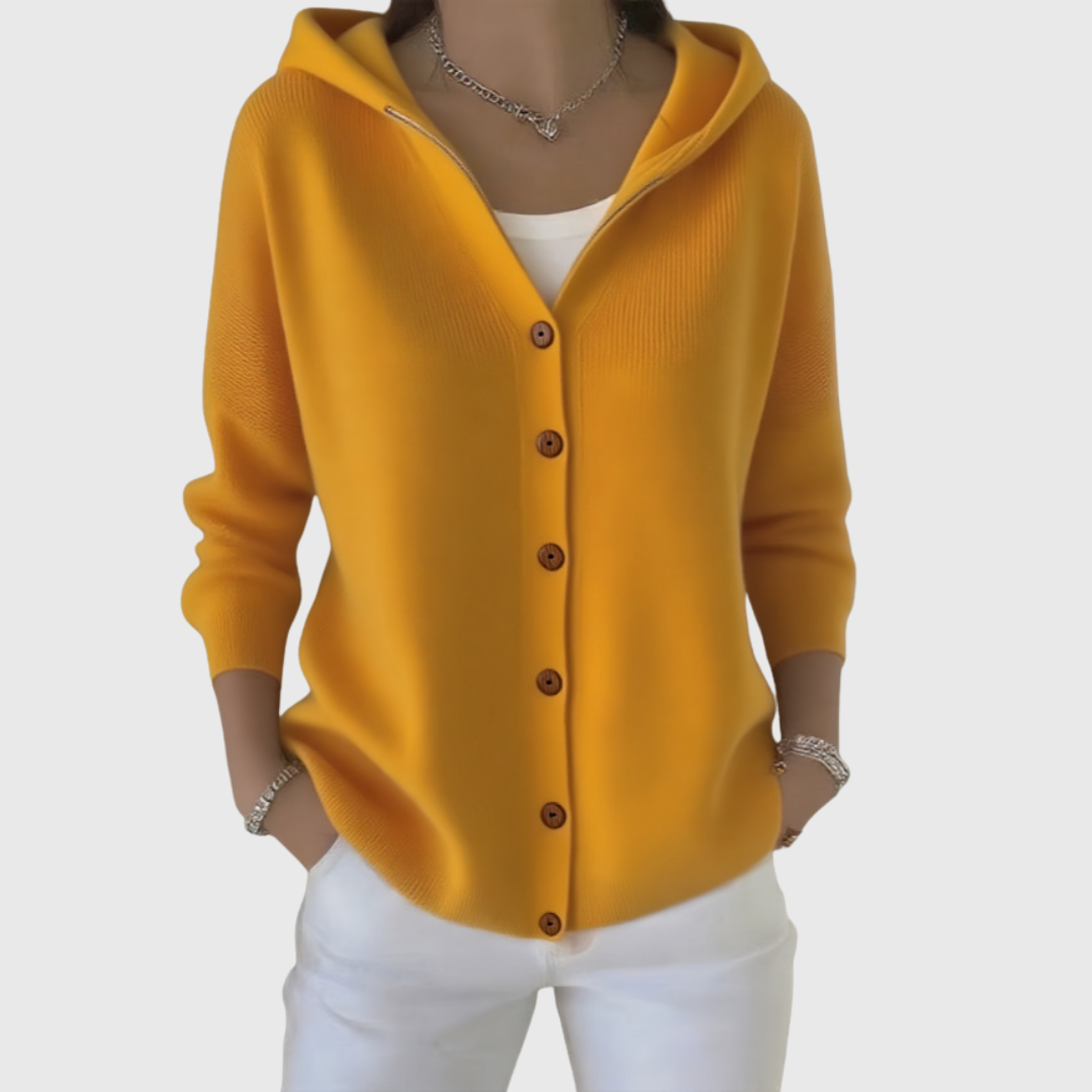 Isla | Elegant Hooded Cardigan