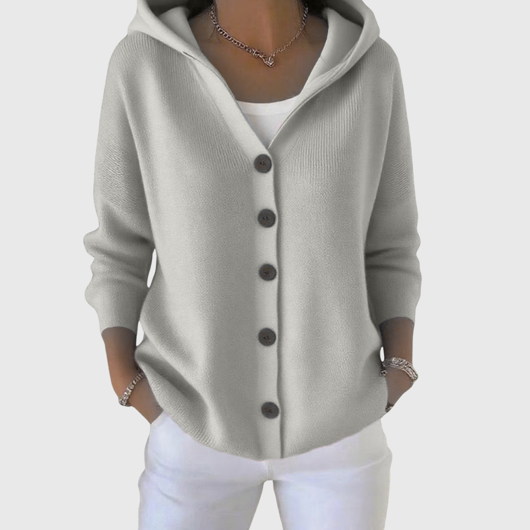 Isla | Elegant Hooded Cardigan