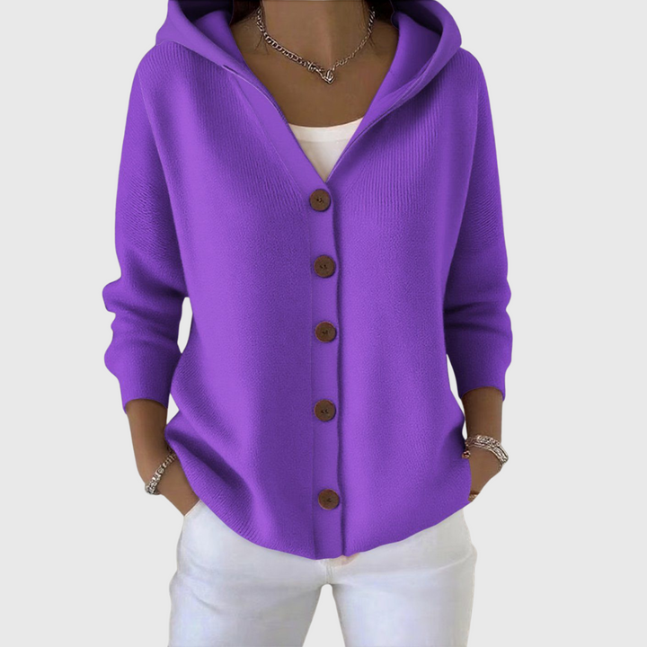 Isla | Elegant Hooded Cardigan