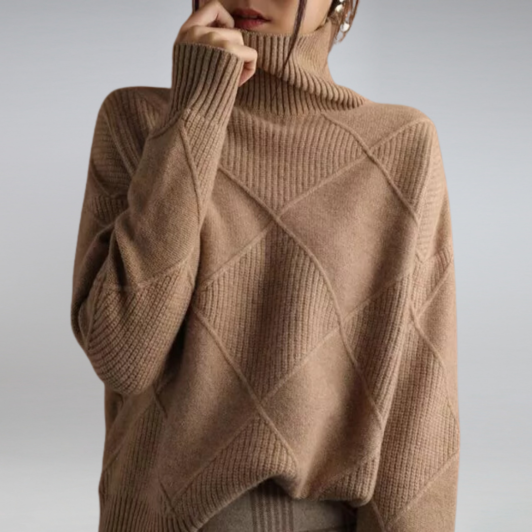 Delfina | Modern High Neck Jumper