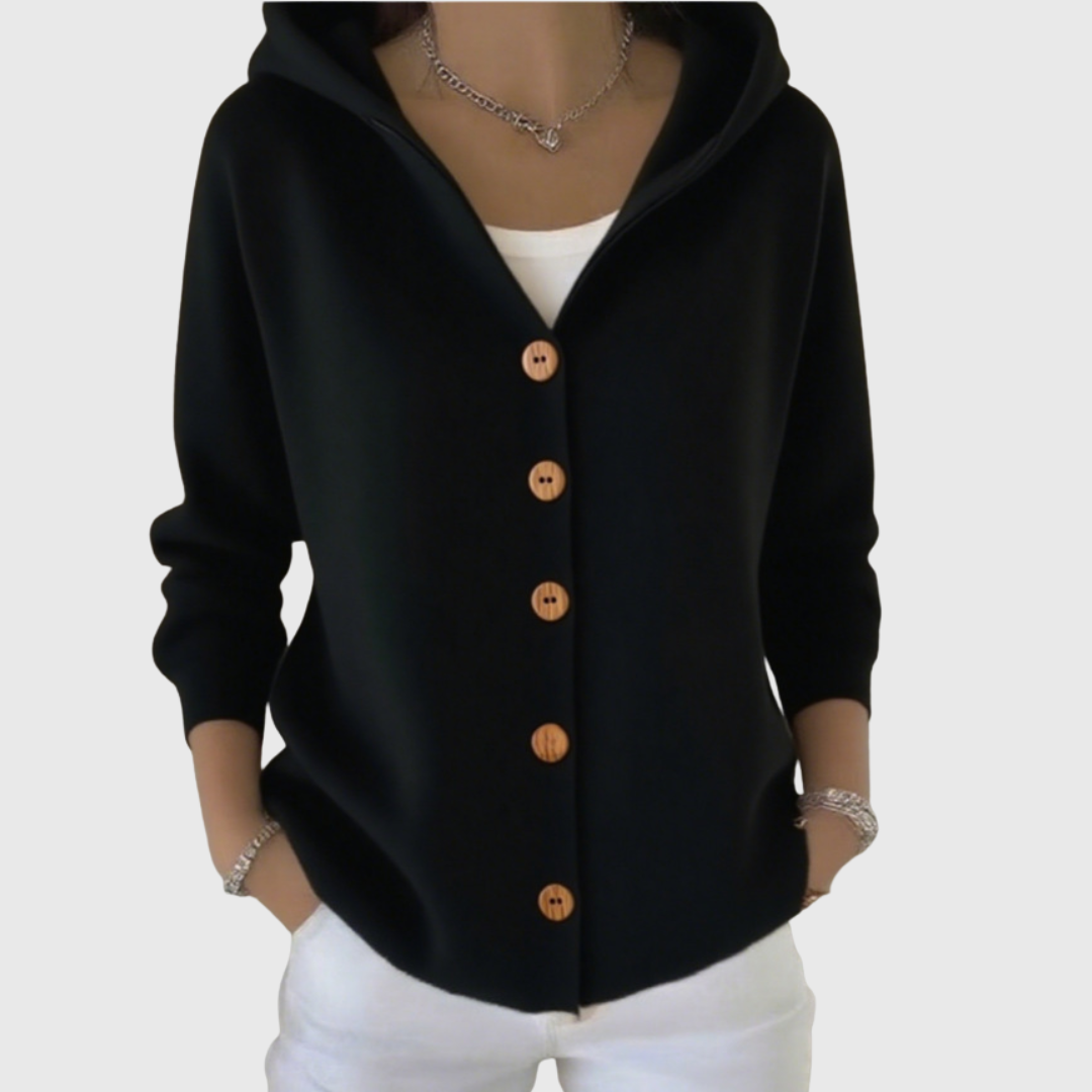 Isla | Elegant Hooded Cardigan