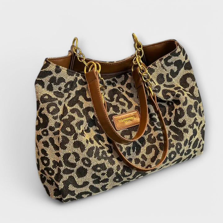 Leona | Leopard Canvas Tote