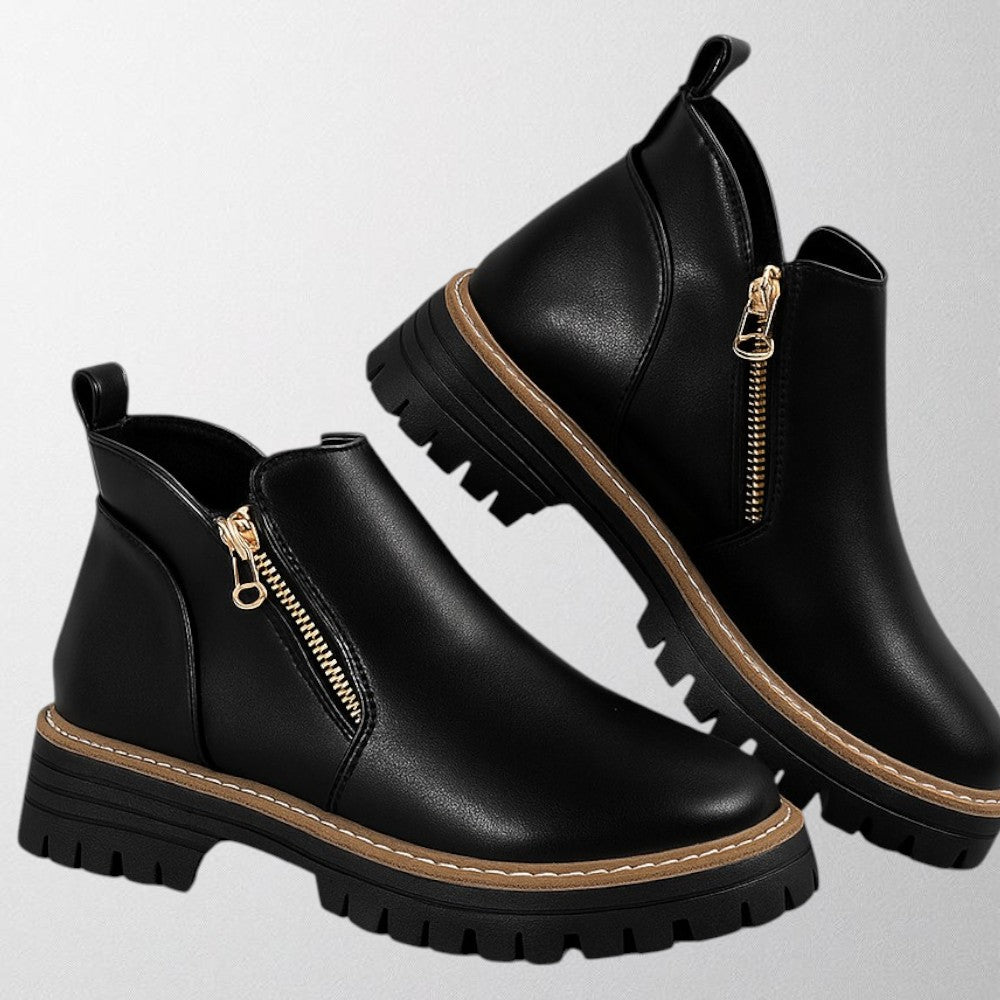 Mayara | Trendy Black Ankle Boots