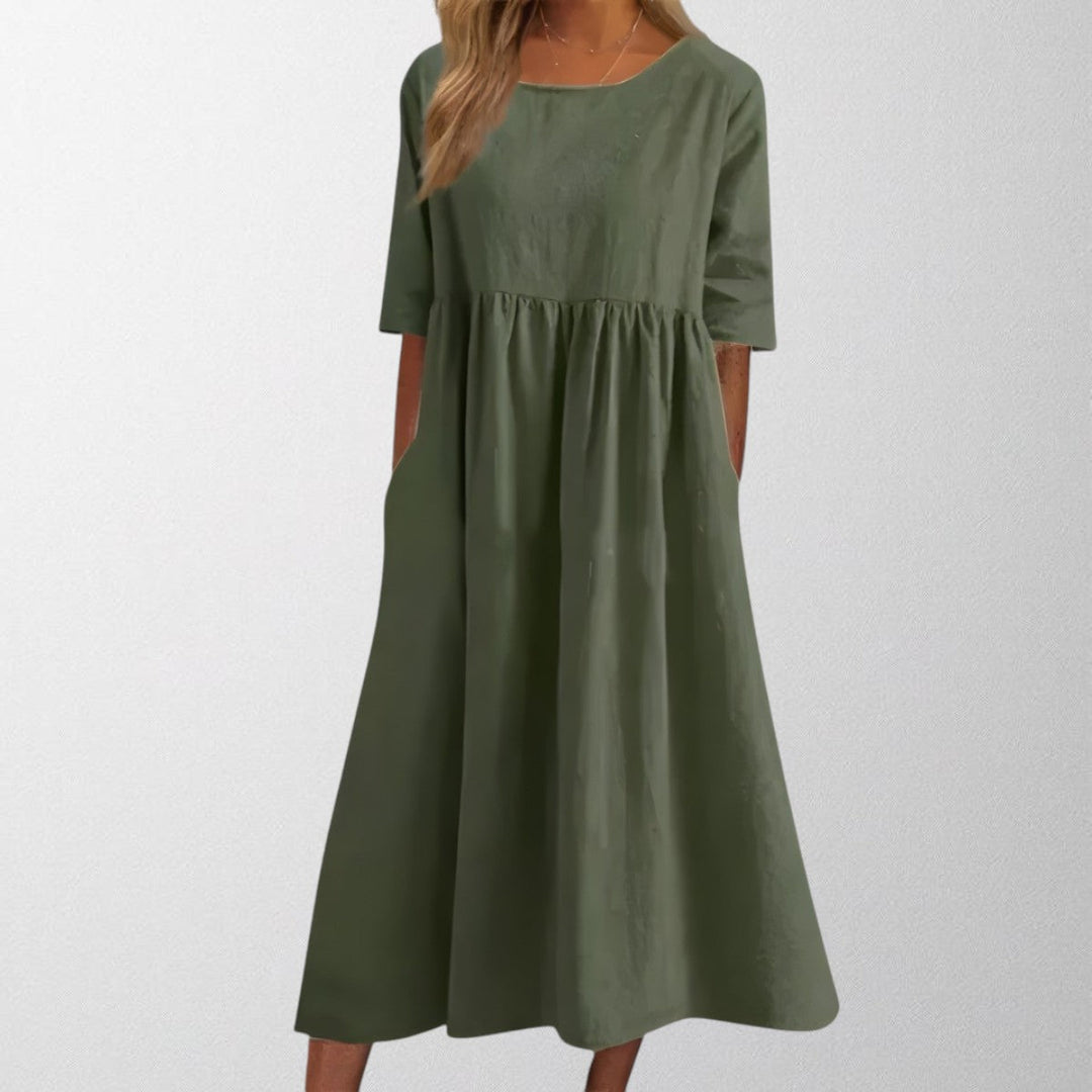 Helena | Flattering Cotton Dress