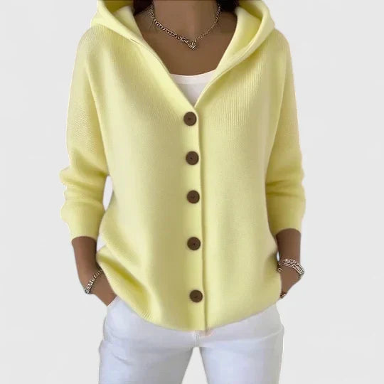 Isla | Elegant Hooded Cardigan