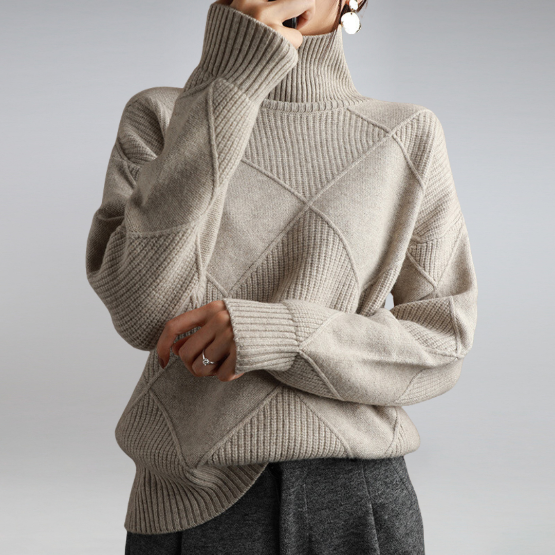 Delfina | Modern High Neck Jumper