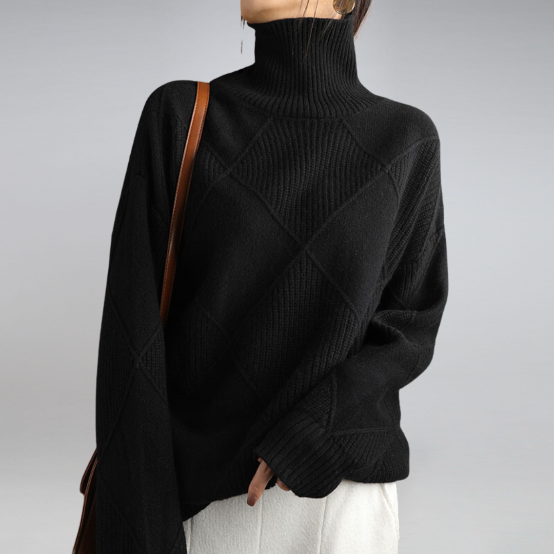 Delfina | Modern High Neck Jumper