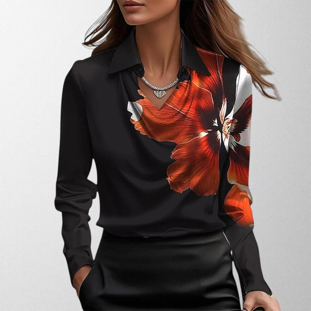 Alessia | Blouse with Luxurious Sheen