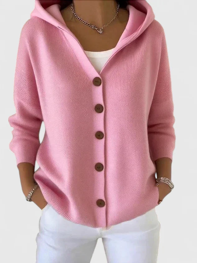 Isla | Elegant Hooded Cardigan