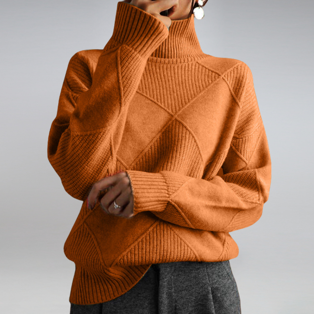 Delfina | Modern High Neck Jumper