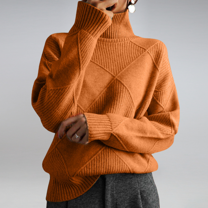 Delfina | Modern High Neck Jumper