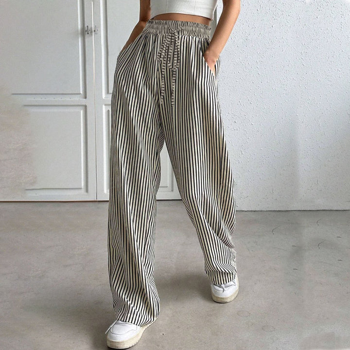 Sienna | Wide-Leg Striped Trousers