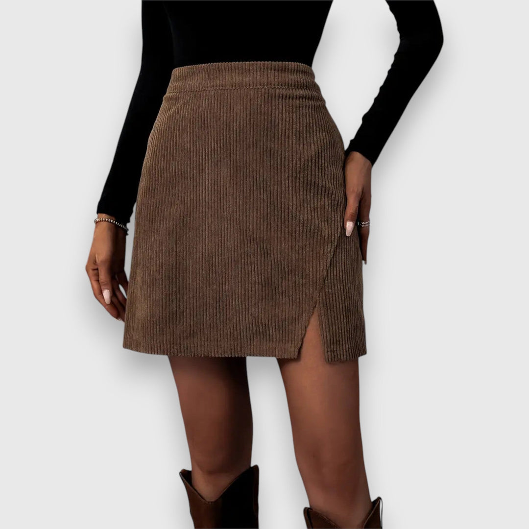 Noelia | Textured Cord Skirt