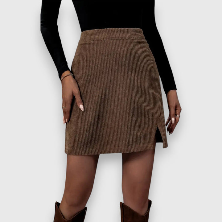 Noelia | Textured Cord Skirt
