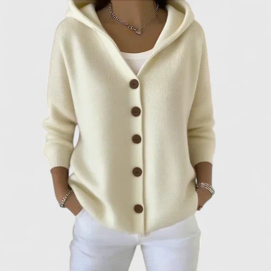 Isla | Elegant Hooded Cardigan