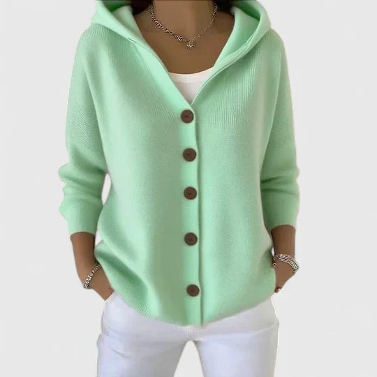Isla | Elegant Hooded Cardigan