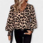 Kaia | Blusa Estampada de Leopardo con Estilo