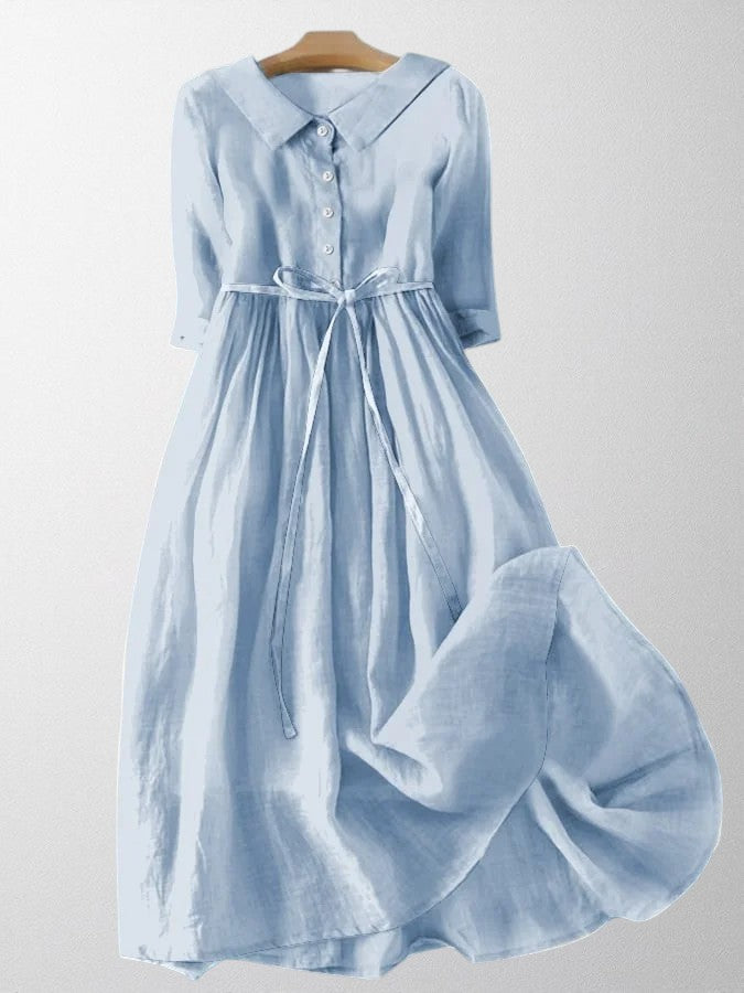 Suzete | Vestido Elegante de Manga Corta