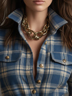 Martina | Vestido Maxi de Estilo Étnico Retro