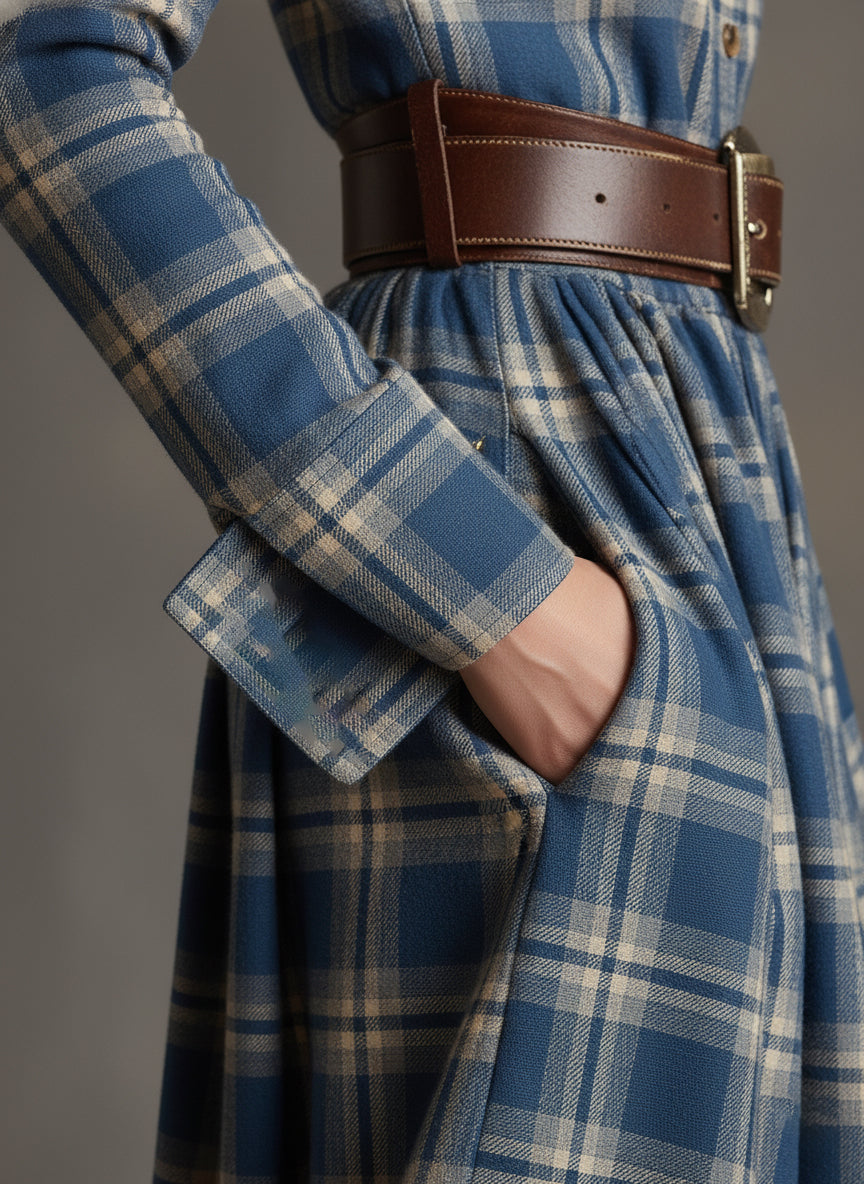 Martina | Vestido Maxi de Estilo Étnico Retro