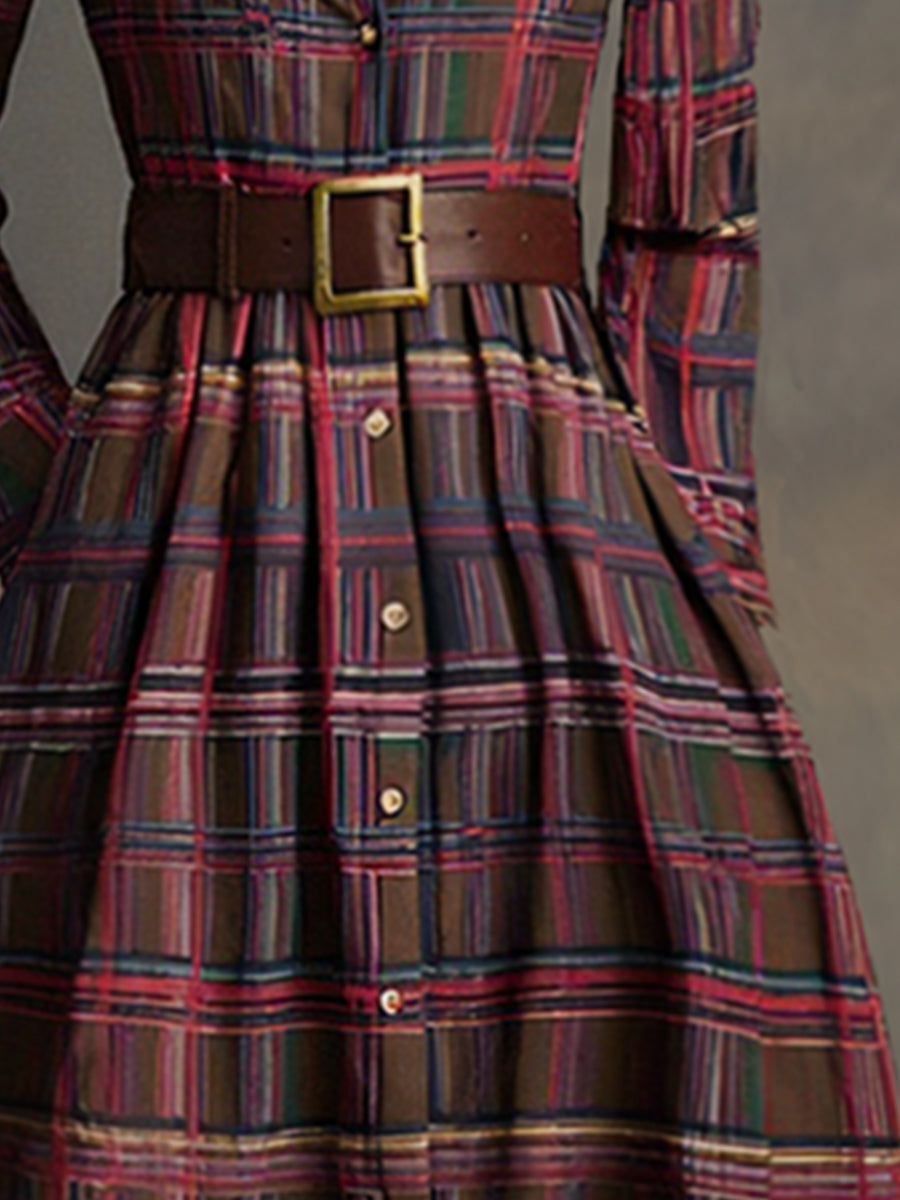 Martina | Vestido Maxi de Estilo Étnico Retro