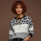 Leora | Suéter Chic de Leopardo