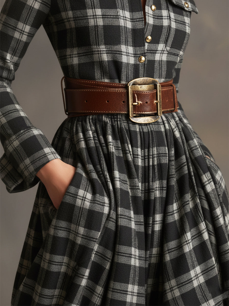 Martina | Vestido Maxi de Estilo Étnico Retro