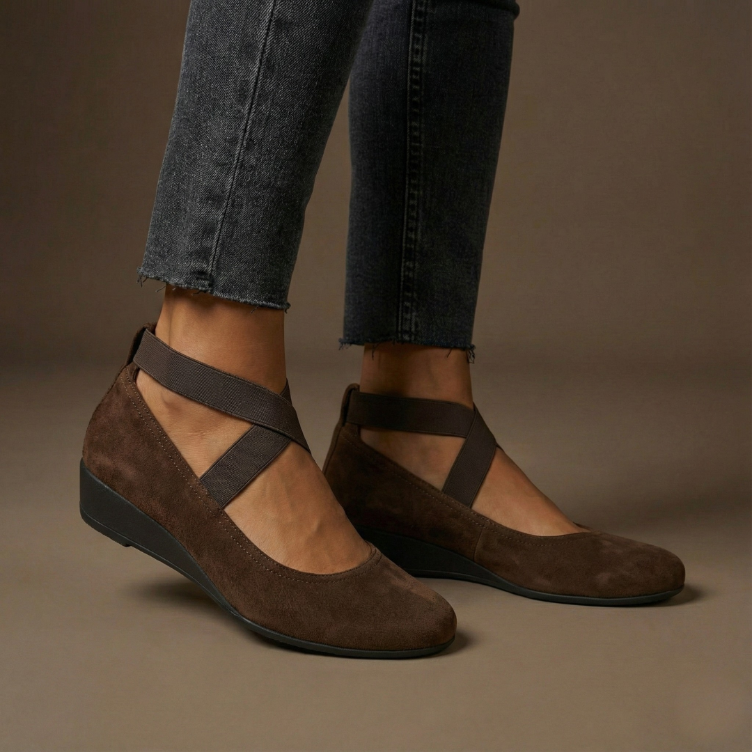 Angel | Bailarina Elegante Con Tiras Cruzadas