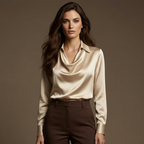 Emma | Blusa Satinada de Lujo