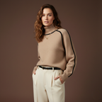 Donna | Suéter Elegante de Cuello Alto