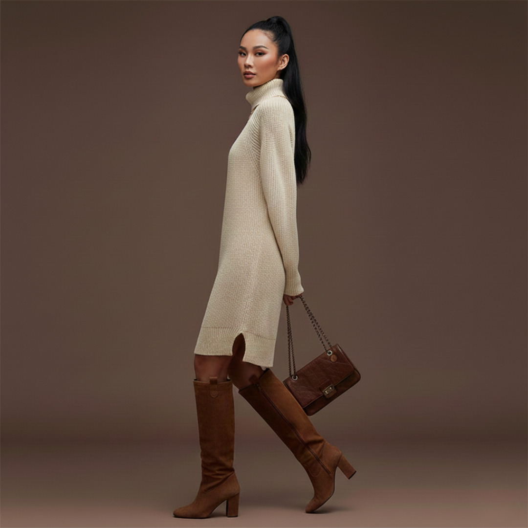 Liana | Vestido Suéter de Punto