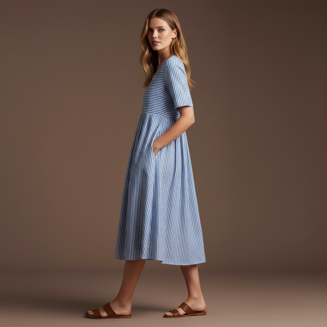 Mira | Vestido Casual de Verano a Rayas