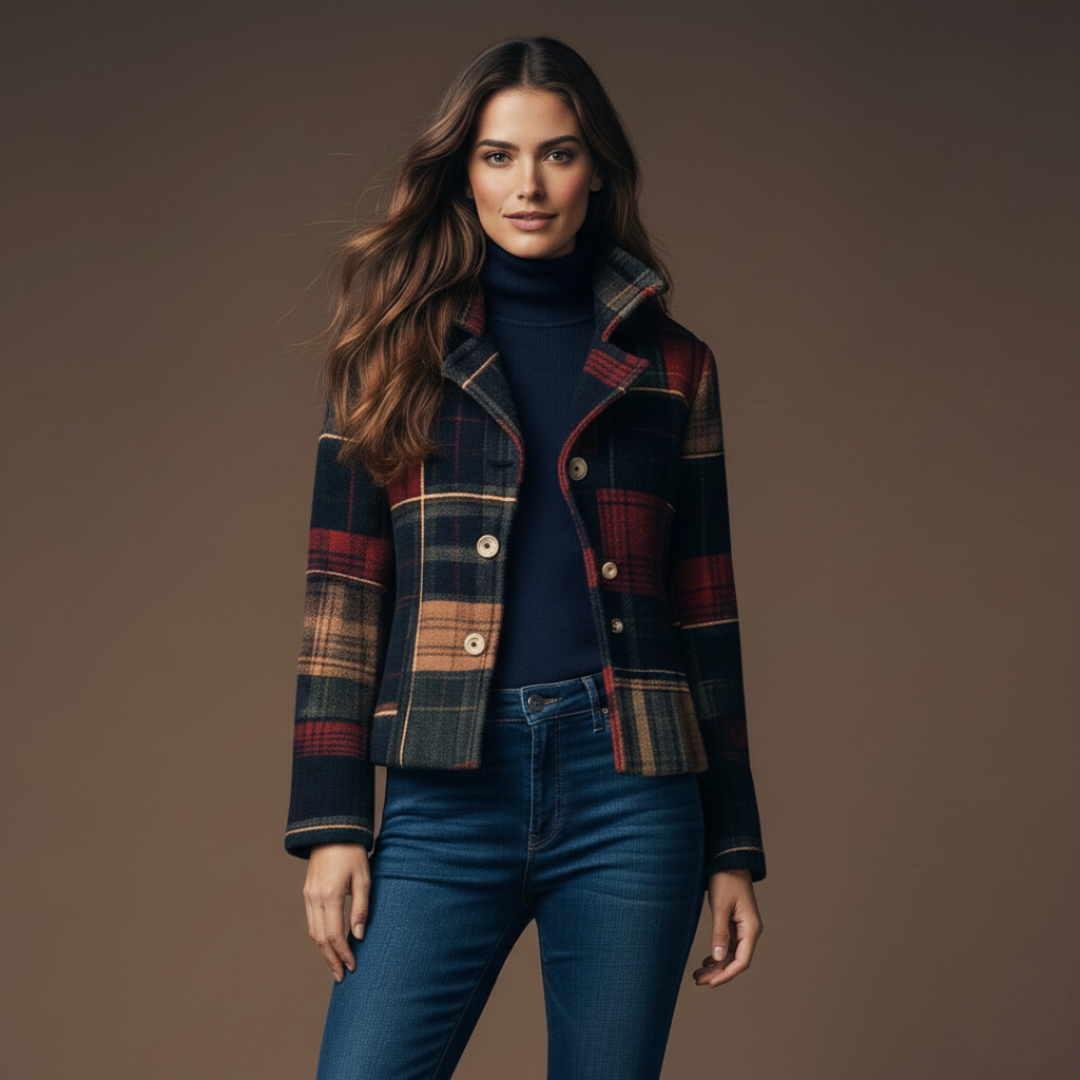 Alba | Chaqueta Clásica de Cuadros