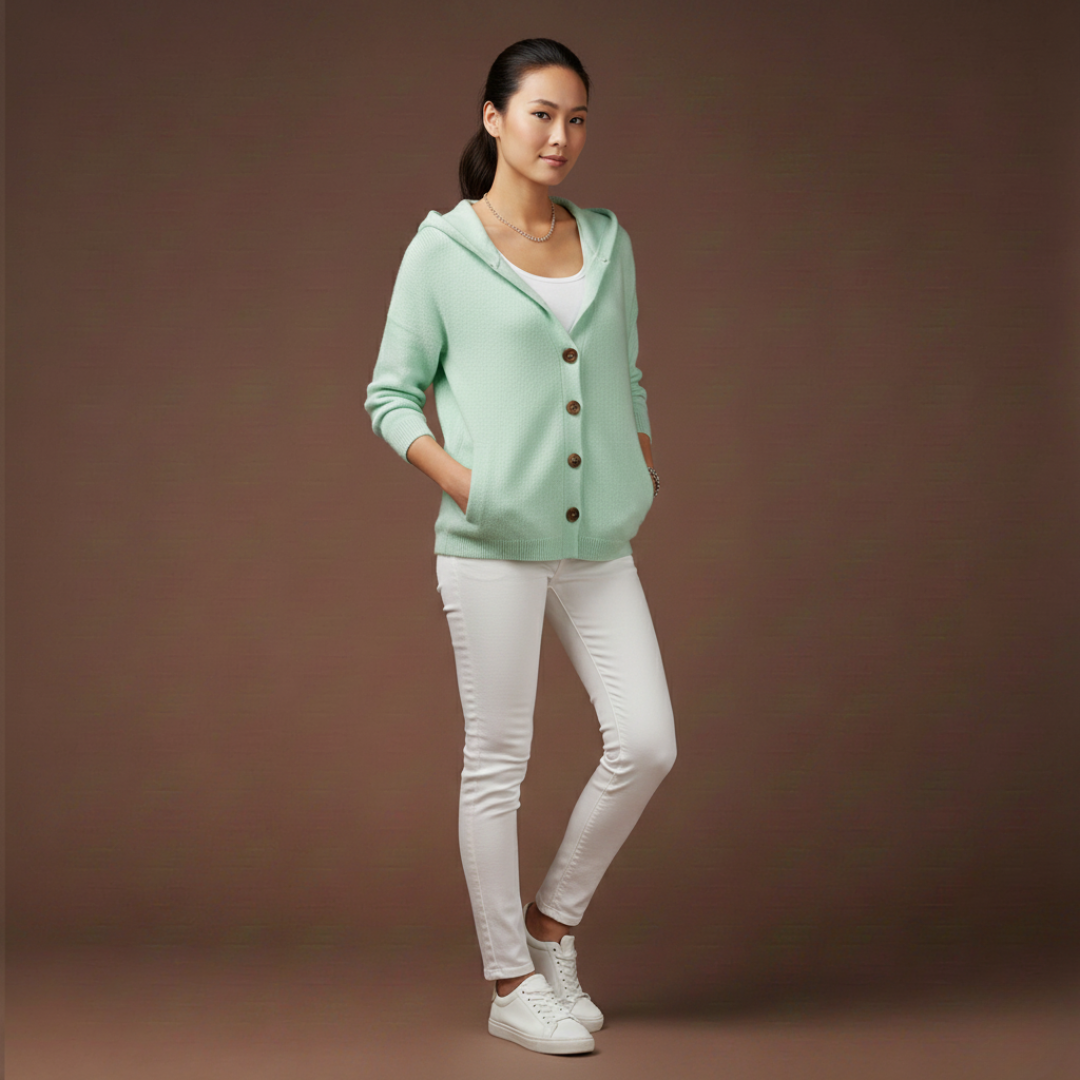 Isla | Cárdigan Elegante con Capucha