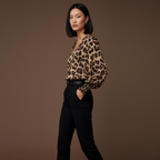 Kaia | Blusa Estampada de Leopardo con Estilo