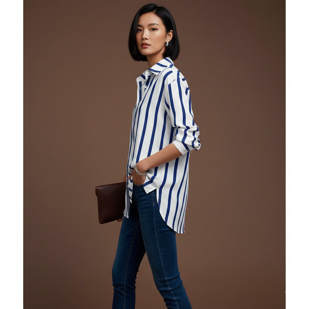 Renee | Camisa a Rayas Moderna